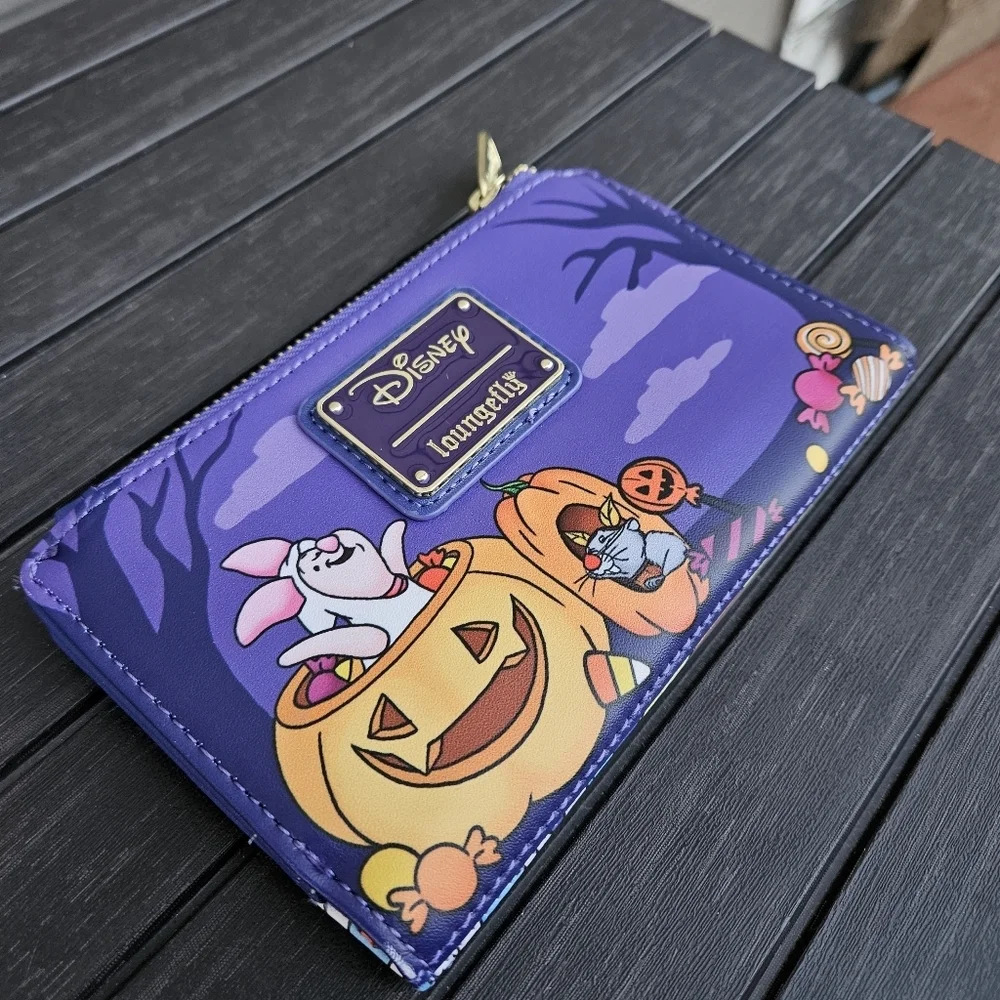 Loungefly Disney Winnie the Pooh Trick-or-Treat Wallet Halloween Purple NEW